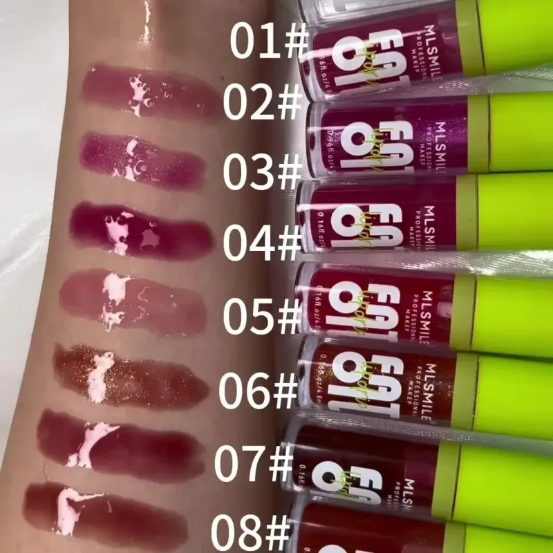 Glossy Lip Care Oil 8 dostupných odstínů Hydratuje a zjemňuje rty Vytváří kypré orosené rty Pohodlné celodenní nošení — image 5