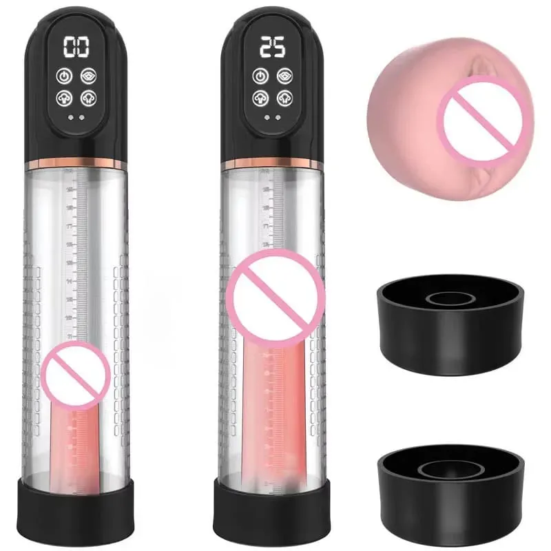 IPX7 Waterproof Electric Penis Pump Suction Penis Extender Dick Enlarger Vacuum Penis Enlargement Masturbator Sex Toys for Men — image 1