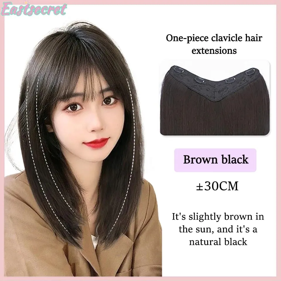 Rambut Panjang Penataan Wanita Sintetis Rambut Ekstra Panjang Wig Sintetis Ekstensi Rambut Berlapis Bagian Atas Kepala Meningkatkan Rambut — image 8