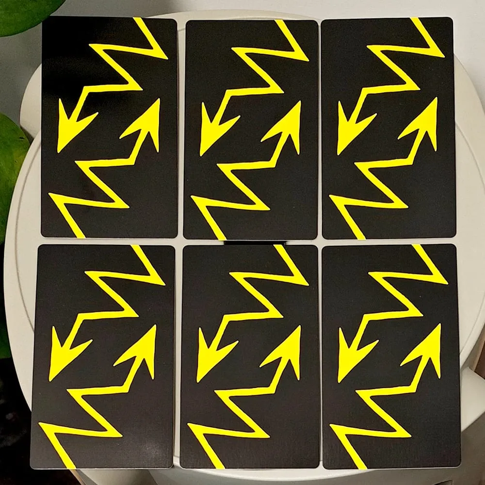 12*7 cm-es Tower Takeover Tarot Pakli merev dobozban Egyedi, 79 kártyás Tarot készlet átalakuláshoz és felszabaduláshoz, dupla dombornyomással — image 5
