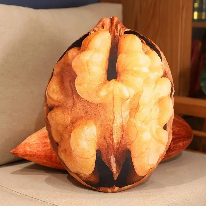 Simulational Nut Plush Pillow Creative Chestnut Plush Toy Funny Pecan Walnut Pillow Cushion Home Decor Kids Toy Birthday Gift — image 6