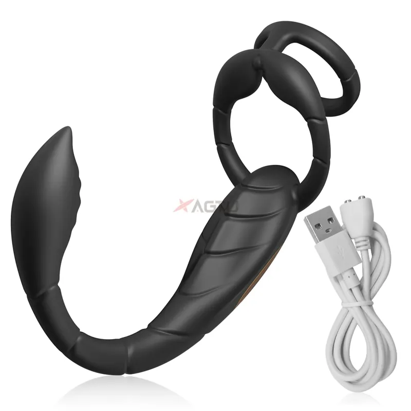 App Control Vibrator for Men Prostate Massager Dual Penis Ring Cock Rings Anal Vibrating Butt Plug Anal Sex Toy for Men — image 9