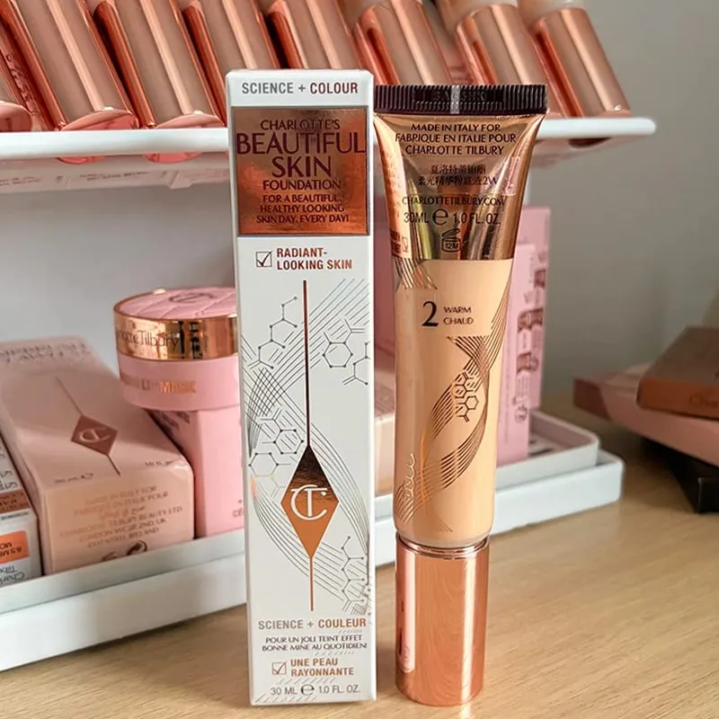 Charlotte Latest Tilbury Moisturized Plump Lip Gloss Highlights Concealer Liquid Foundation Two Color Heartbeat Blush Makeup — image 21