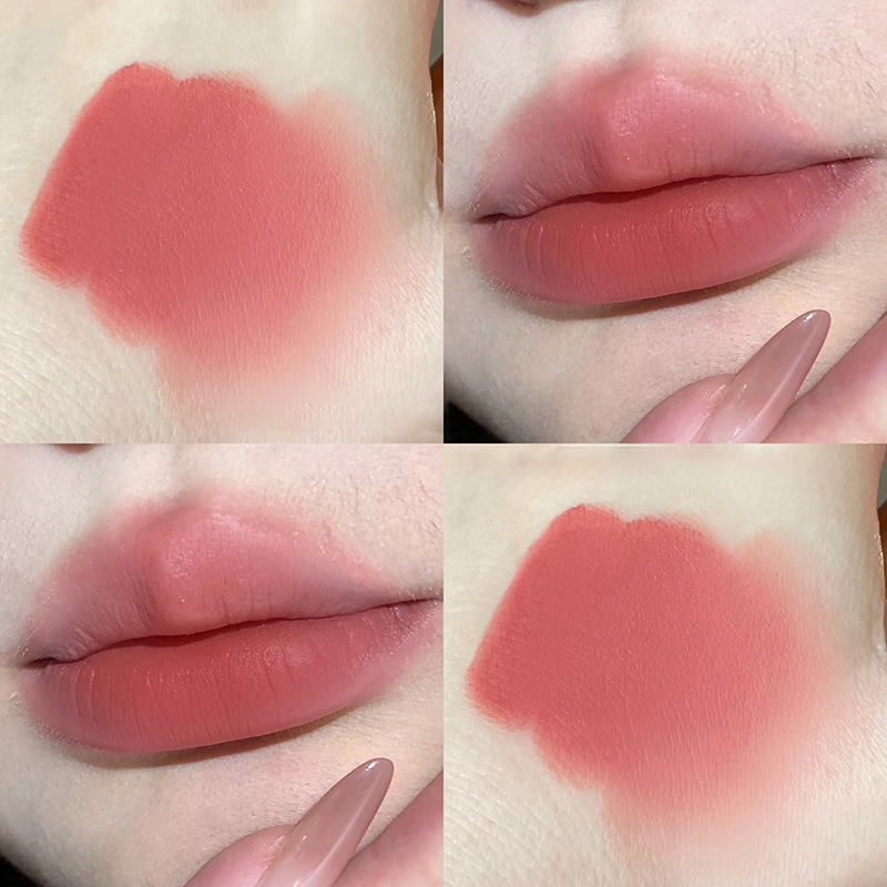 Waterproof Velvet Lipstick Easy To Wear Long-lasting Lipstick Matte Nude Coffee Lip Glaze Non-stick Cup Makeup Lip Tint Cosmetic — image 12