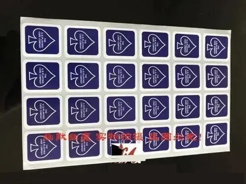 3 Sheets Original Bicycle Playing Card Case Seal Sticker Magic Trick 24 On 1 Sheet 3 Colors Magia Magie Magicians Accessory