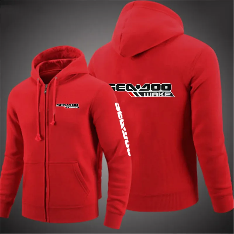 Sea Doo Seadoo Moto 2023 Men New Long Sleeves Cotton Solid Color Zipper Couples Hoodies Custom Sweatshirt Fashionable tops — image 6