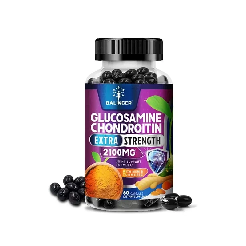Glucosamine Chondroitin Complex with Turmeric Root Joint Support Dietary Supplement 120 Vegetarian Capsules — image 10
