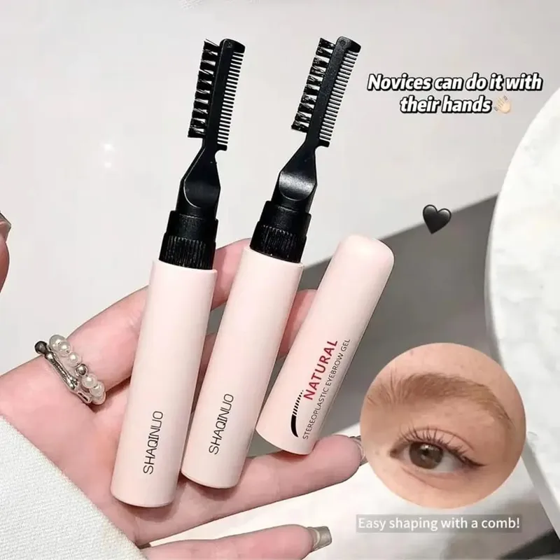 Double Head Eyebrow Gel Styling Liquid Fixed Gel Waterproof Sweat-proof Eyebrow Repair Makeup Gel For Eyebrows — image 2