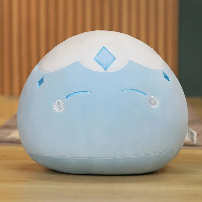 Novo 10cm anime projeto bonito genshin impacto slime pelúcia travesseiro brinquedos kawaii dos desenhos animados anime travesseiro brinquedos aniversário presente de natal para crianças — image 6