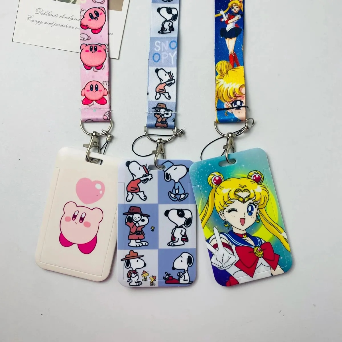 Anime Credential Holder Cartoon Lanyards for Key Neck Strap For Card Badge Gym Keychain Keyring Accessories Gifts