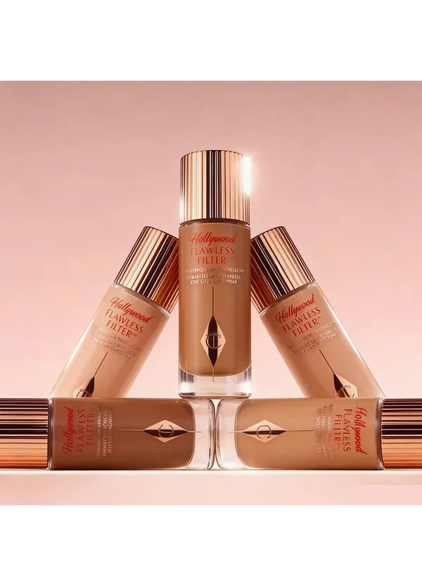 Charlotte Tilbury CT Two-color Heart-shaped Blusher Naturally High-gloss Liquid Powder Set Brightening Pearlescent Glow Powder