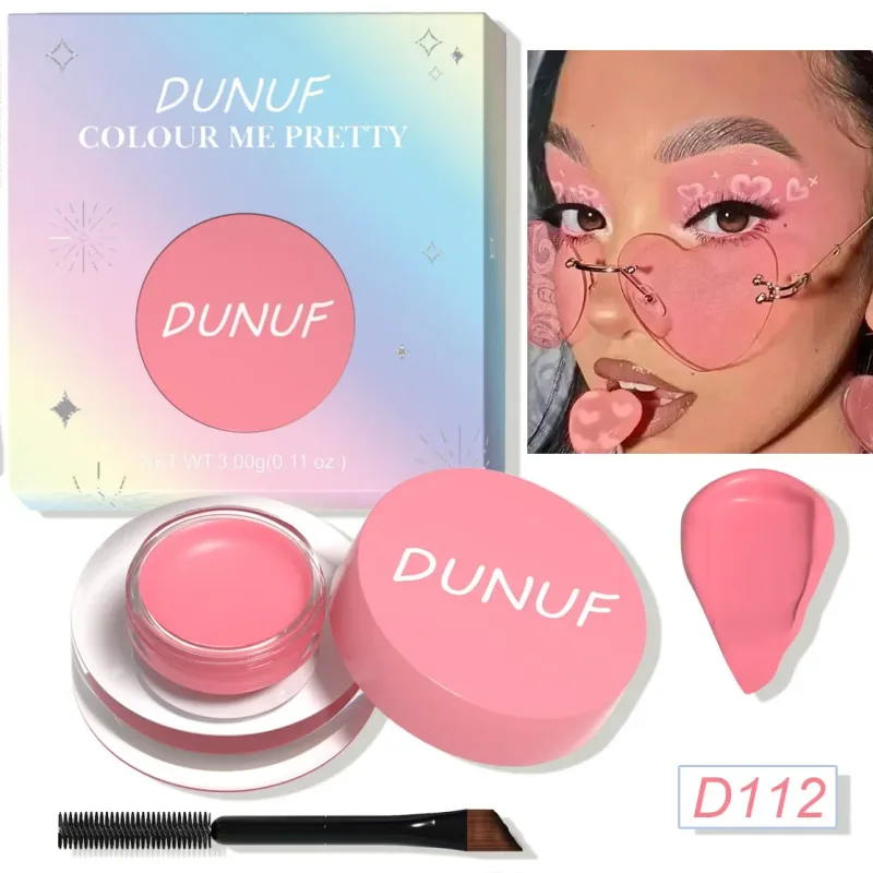 Waterproof and Durable Matte Eye Shadow Eyeliner Cream 12 Color Eyebrow Dye Cream Multi-function Facial Paint Cream Makeup