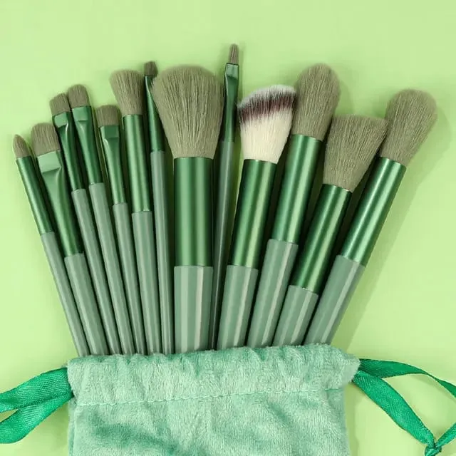 13PCS Black Makeup Brushes Set Powder Foundation Blush Kabuki Blending Makeup Beauty Tools Brochas Maquillaje for Cosmetics — image 9