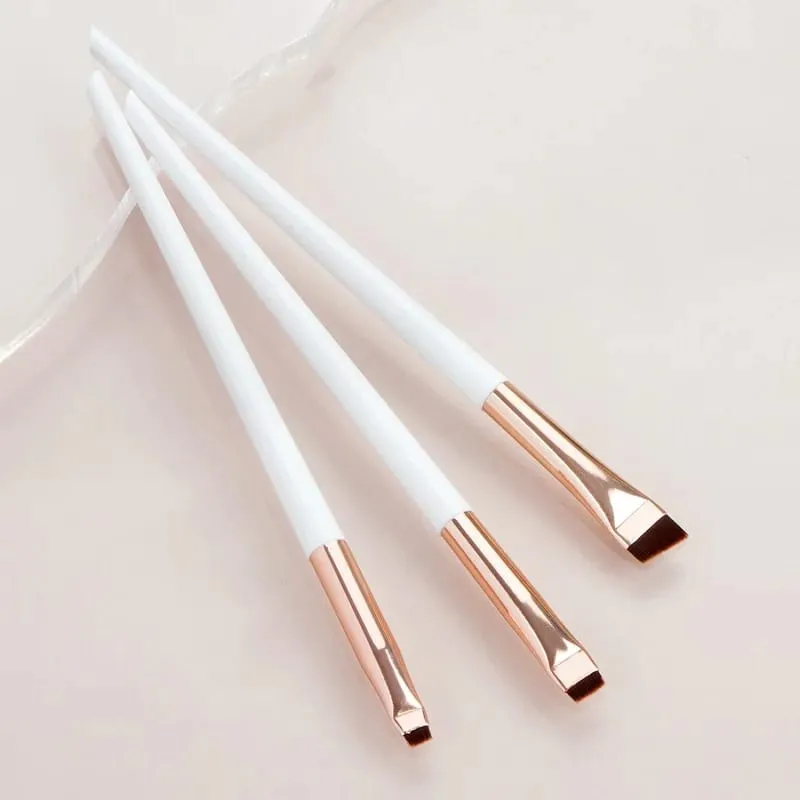 Blade Eyeliner Brush Eyebrow Brush Portable Flat Fine Eye Liner Brow Contour Makeup Brushes Cosmetic Beauty Makeup Tool 3pcs/set — image 8