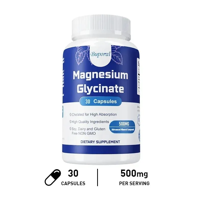 Magnesium Glycinate - Support Nerve Heart and Muscle Health Helps with Stress Sleep Quality Support Muscles Recovery — image 8
