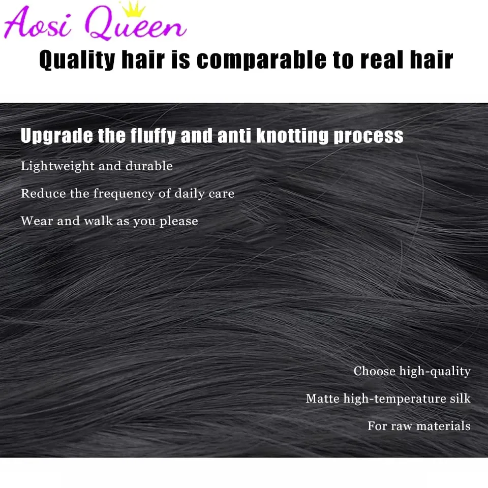 Synthetic Gradient Parisian Painting Dyed Wig Hair Extension Natural Fluffy One Piece Big Wave Long Curly Hair Extension Piece — image 5