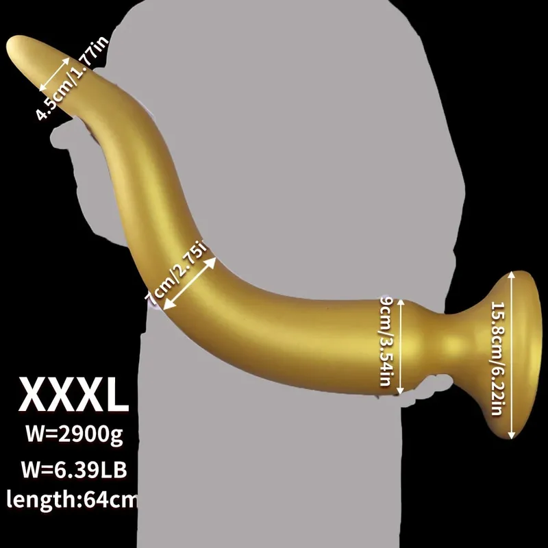 Giant Anal Plug 64CM Super Long Soft Silicone Huge Butt Plug Thick Anal Dildo Dilator with Suction Cup Adult Sex Toys — image 10