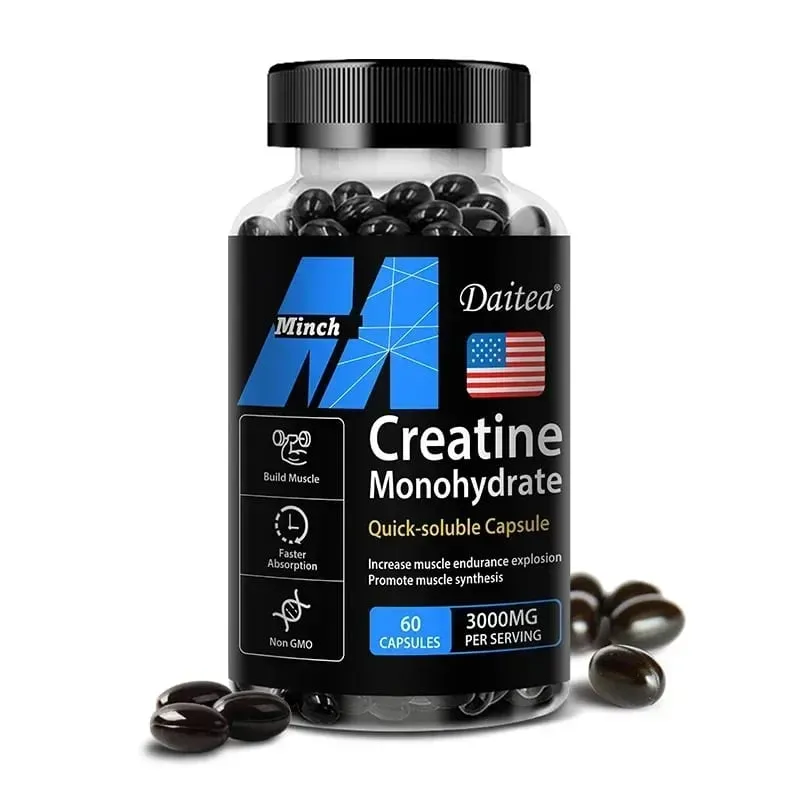 Daitea Creatine Monohydrate 3000 Mg - Strength Muscle Performance Supplement for Men and Women Non-GMO and Gluten-Free — image 8