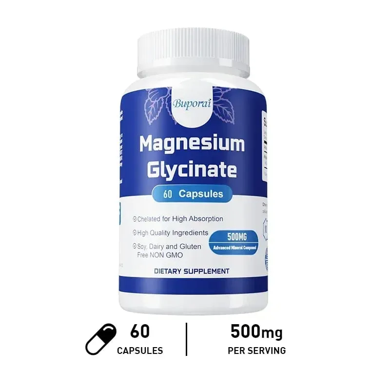 Magnesium Glycinate - Support Nerve Heart and Muscle Health Helps with Stress Sleep Quality Support Muscles Recovery — image 10