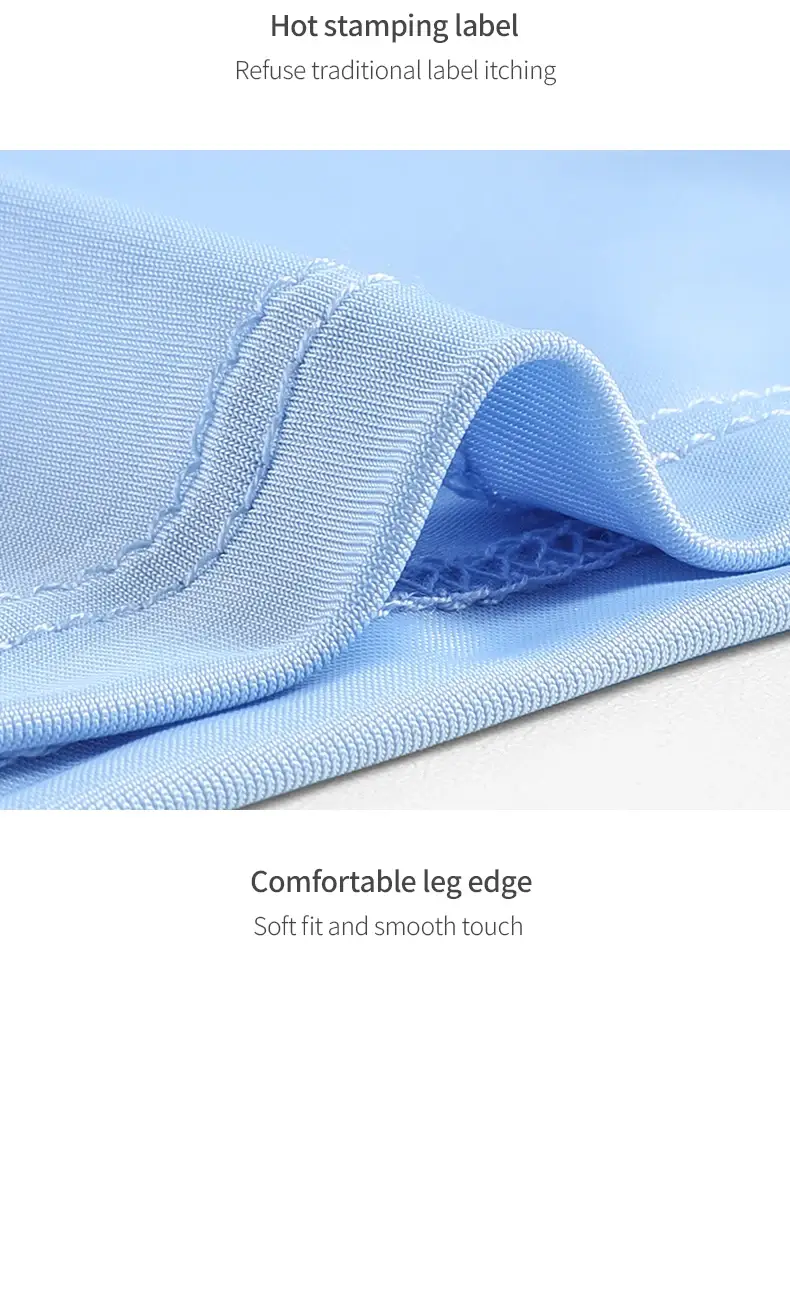 Cueca esportiva masculina de seda gelo, roupa íntima de verão para homens, perna fina, respirável, tamanho grande, roupa estendida, virilha, boxers — image 13