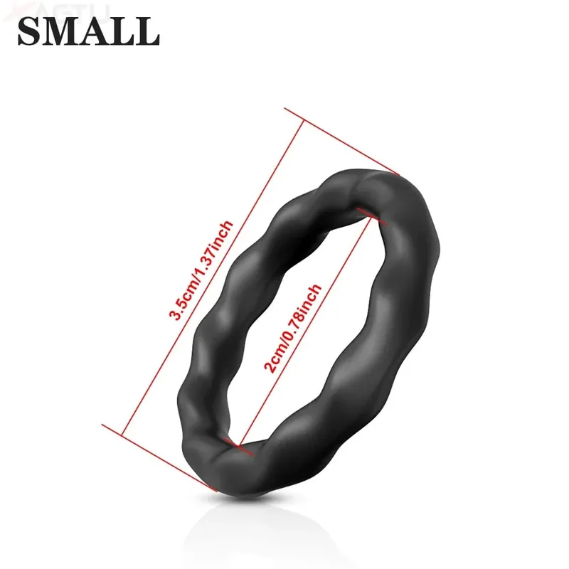 Silicone Cock Ring Penis Ring Enlarger Erection Ejaculation Delay Enhancing Soft Long Lasting Stronger Adult Sex Toy for Men — image 9