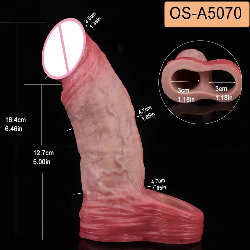 Close Head Realistische Penishülle Sexspielzeug für Männer Verzögerung der Ejakulation Dick Extender für Paare Sex Vergnügen Sexshop — image 24