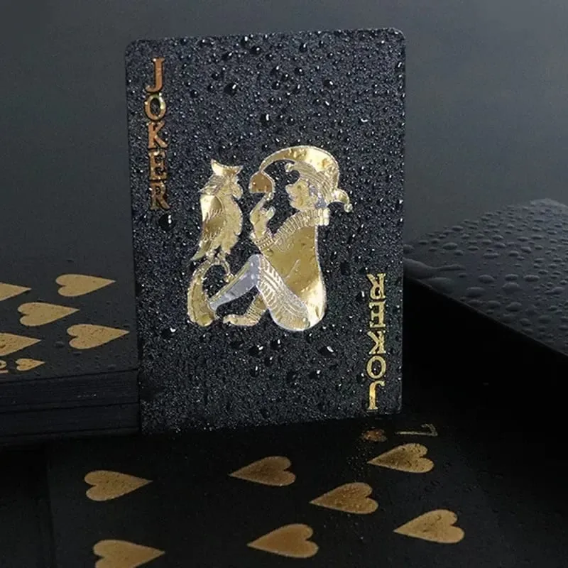 Black Golden Silver Skull Playing Card Game Card Group Waterproof Poker Suit Magic Dmagic Package Board Game Gift Collection