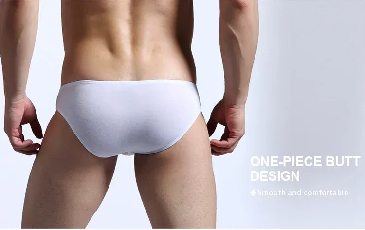 3PC Men's briefs Men's briefs U convex Modal thin stretch sexy low waist tight narrow bottom pants — image 5