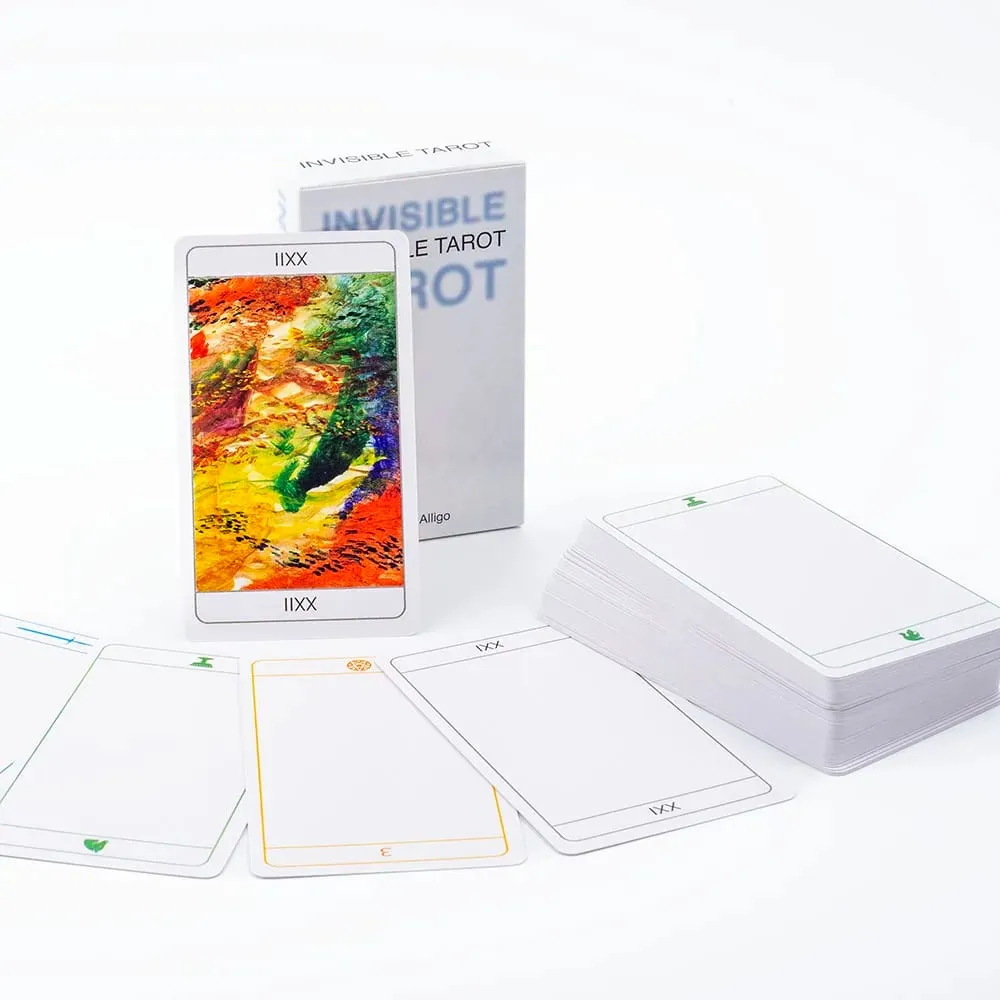 Invisible Tarot 78 Blank Cards Create Your Own Tarot Deck 10.3*6cm English Visions Divination Edition Deck Board Playing Games — image 1