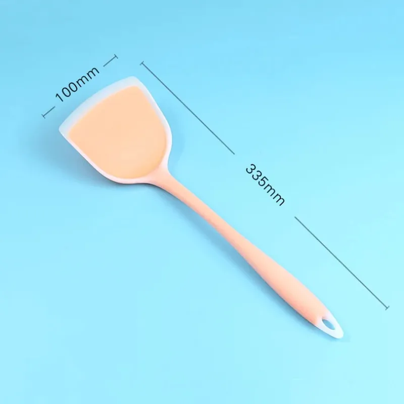 Silicone Kitchen Ware Non-stick Set Cooking Utensils Tools Egg Fish Frying Pan Scoop Fried Shovel Spatula Cooking Utensils — image 6