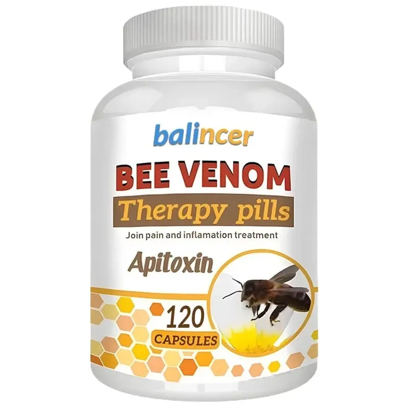 Premium Bee Venom Extract Capsules Immune Boosting Antioxidant Joint and Bone Supplement Non-GMO 120 Capsules — image 8