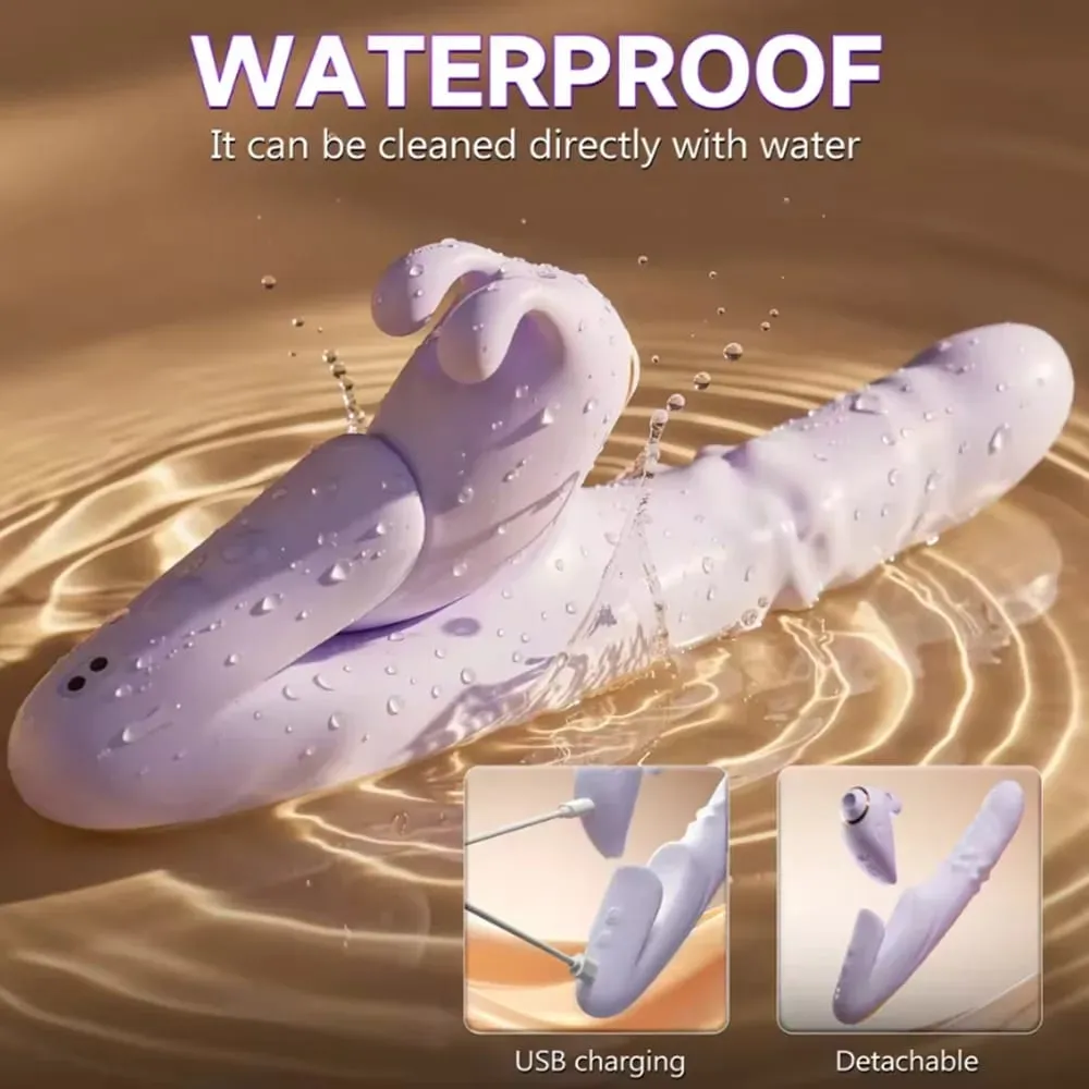Vibromasseur à poussée détachable, stimulateur d'orgasme et de Clitoris, contrôle par application, 9 Modes de succion et 9 Modes télescopiques, jouets sexuels pour femmes — image 5