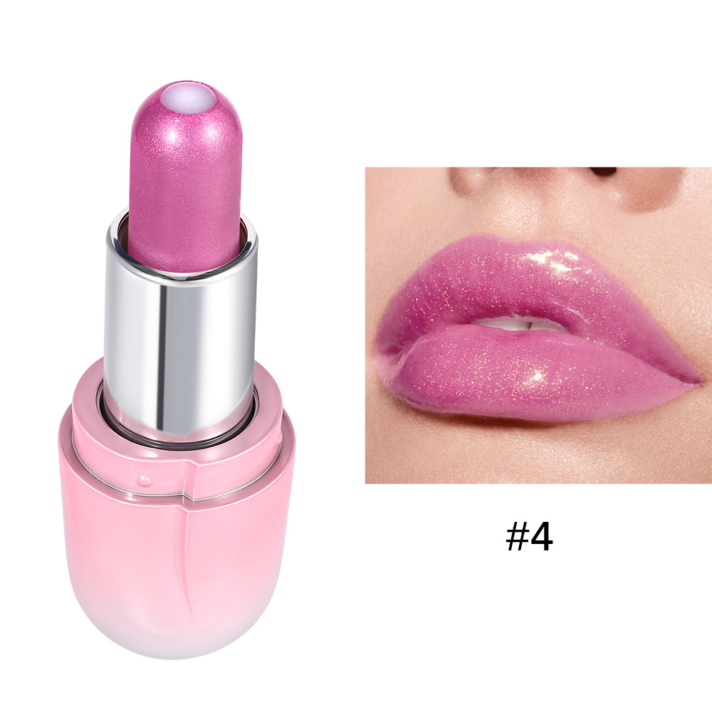 6 Colors Pearlescent Mirror Jelly Lipstick Waterproof Long Lasting Matte Velvet Shiny Sandwich Lip Stick Balm Makeup Cosmetics — image 9