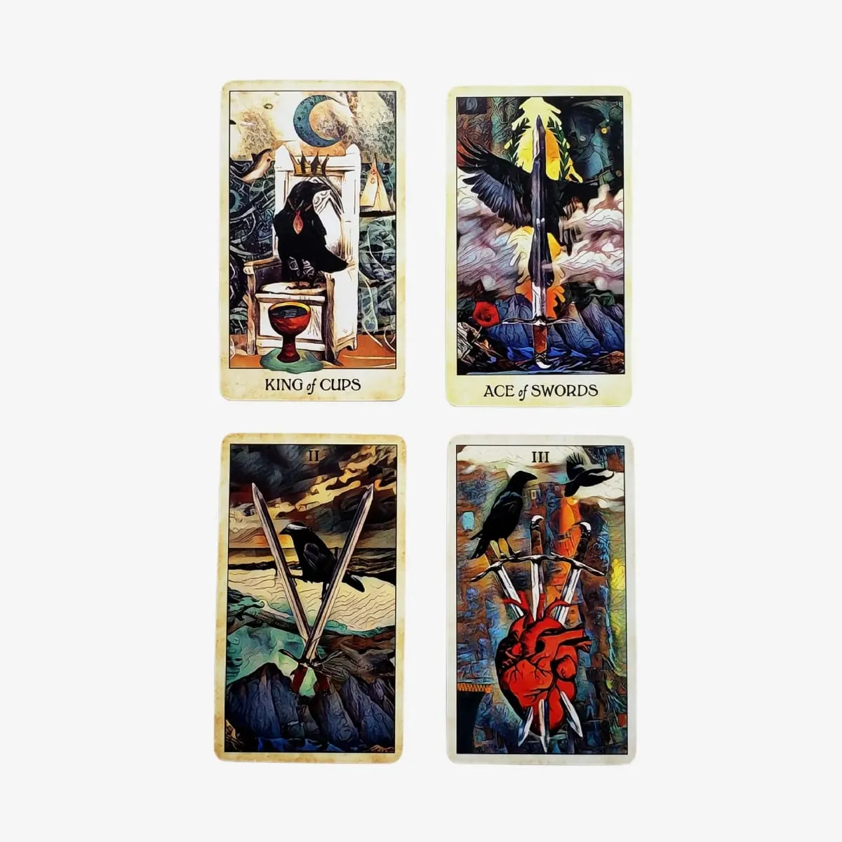 NEW Crow tarot cardsn A 78 Tarot Deck English version Divinatio fate Oracle Card Board Game for Adult with PDF Guidance — image 4