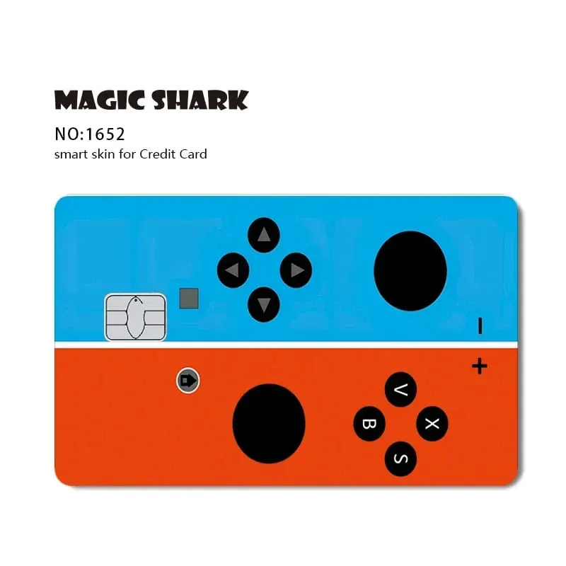 2026 New Magic Shark Anime Money Charge 404 Error ID Game Machine Film Skin Sticker for Debit Bank Credit Card — image 14