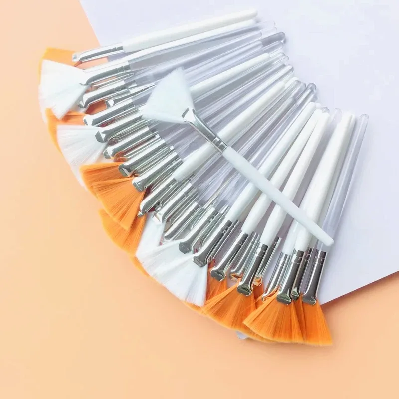 10/20/50pcs Fan Shape Facial Mask Brush Multifunctional Makeup Brushes Essential Oil Women Facial Body Beauty Makeup Tools Brush — image 15