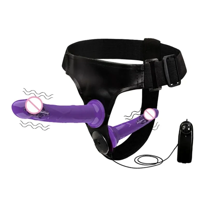 Couples Harness Strap-on with 2 Vibrations Realistic Dildos for Anal G-spot Stimulation Prostate Massager Adult Sex Toy for Wom — image 16