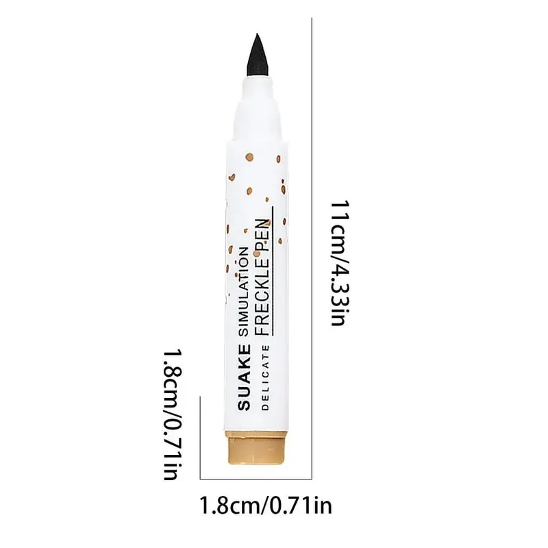 Natural Simulation Freckle Stamp Pen Lifelike Fake Freckles Pen for Lasting Look Dot Spot Pen Makeup for Women Makep Light/Dark