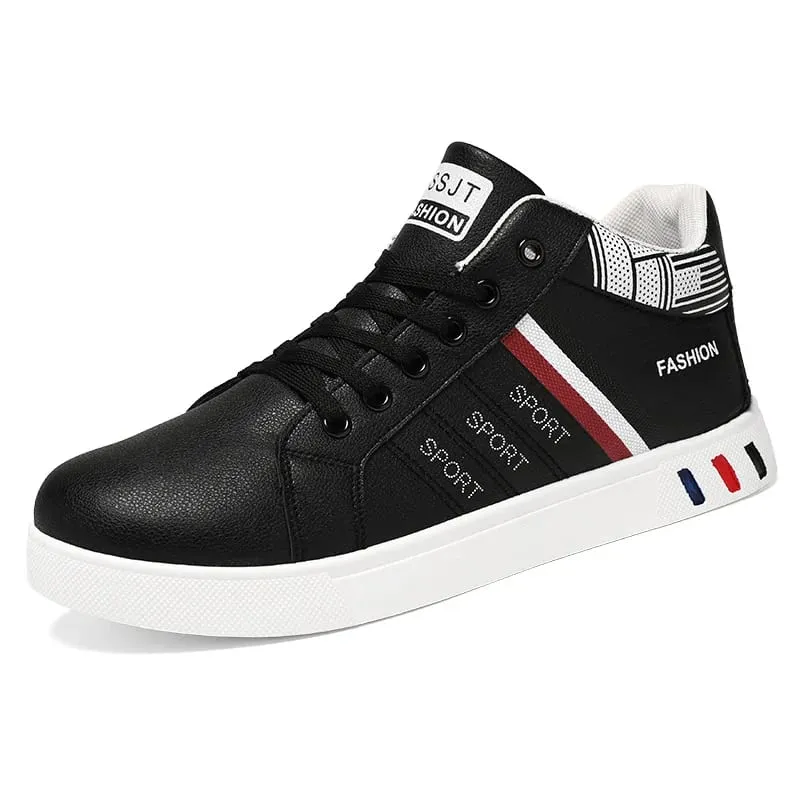 White Vulcanized Sneakers Men's Flats Comfortable Shoes Lace up Zapatillas Hombre Autumn Spring Fashion Sneakers Large Size 48 — image 6