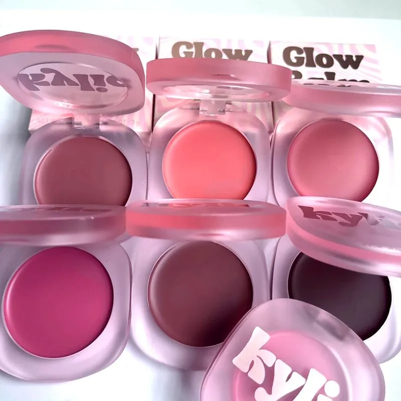 Kylie Hybrid Kissed Power Lip and Cheek Glow Balm Gloss Drip Cream Peach Pink Blusher Lasting Brighten Facial Rouge Cosmetics — image 2