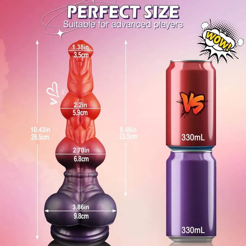 Enormi vibratori in silicone grande nodo realistico spina anale cane ventosa pene giocattoli adulti del sesso cazzo massaggio prostatico dildo per donne uomini