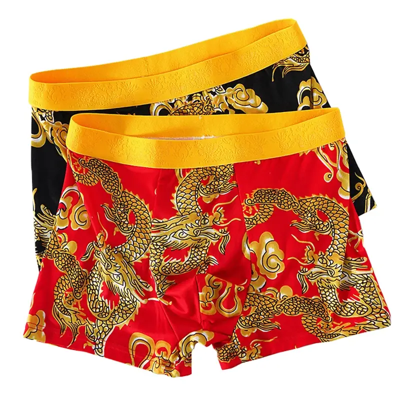 4pcs/set Men Underwear 3D Pattern Sexy Underpants U-shaped Convex Pouch Fashion Boys' Panties New Style Boxershorts Men — image 11