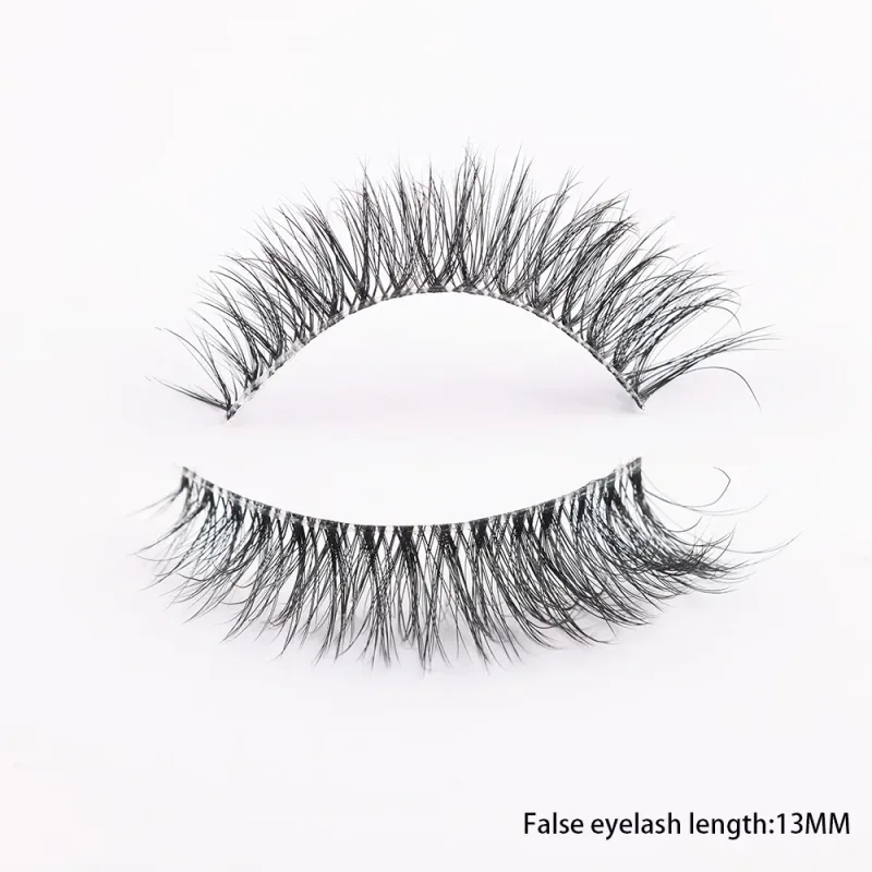 3D Mink Lashes Transparent Band False Eyelashes Natural Fake Eyelash Anime Winged Clear Band Lashes Manga Lashes Makeup — image 16