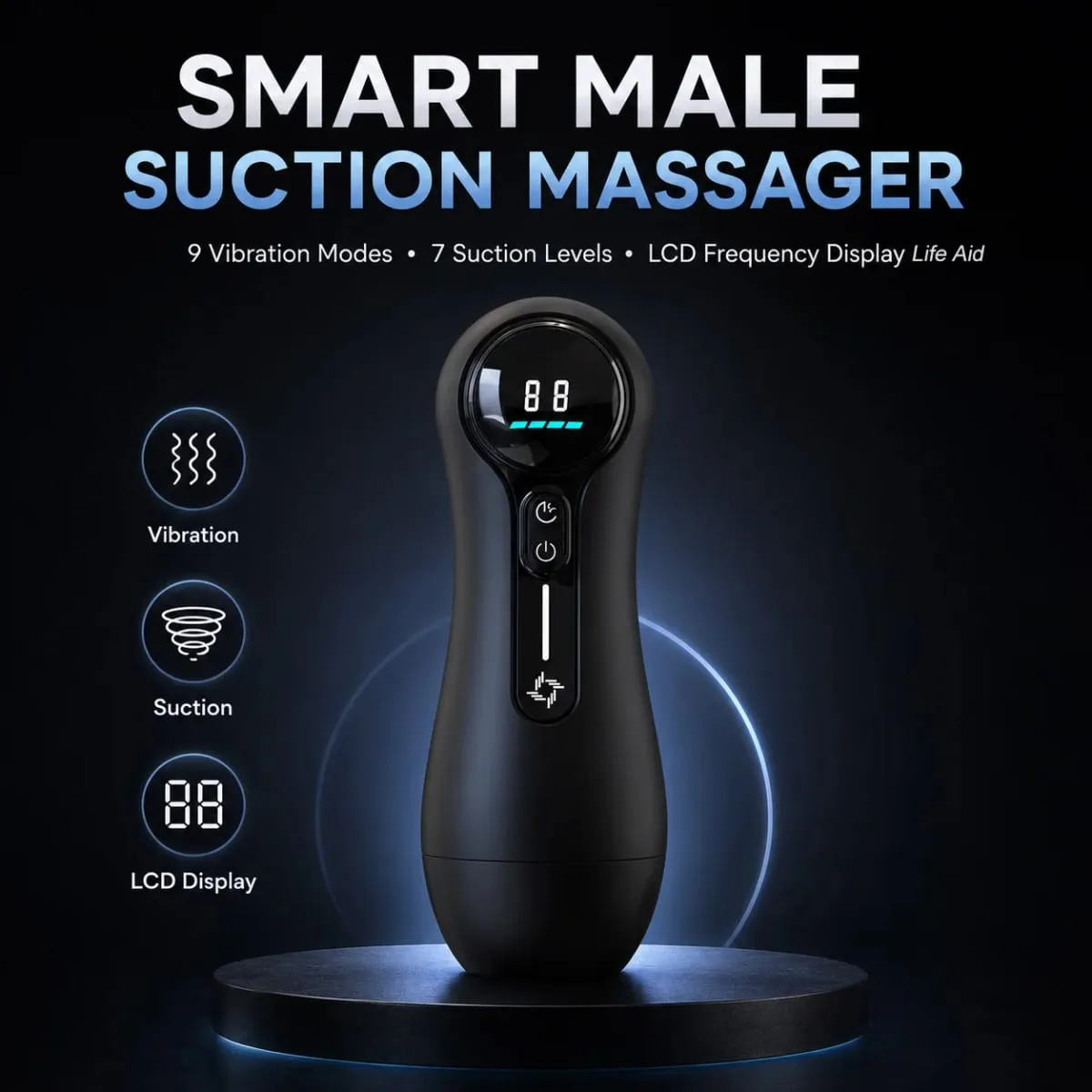 Masturbatore maschio automatico di vibrazione, pompino, macchina per succhiare, tazza di masturbazione, giocattoli vaginali in silicone per uomini, articoli per adulti — image 6