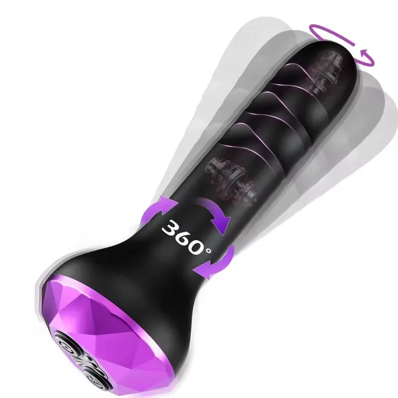 Jouets anaux vibrants pour hommes et femmes, masseur de Prostate avec 10 plugs anaux rotatifs vibrants, adaptés aux débutants, jouets sexuels pour hommes et femmes