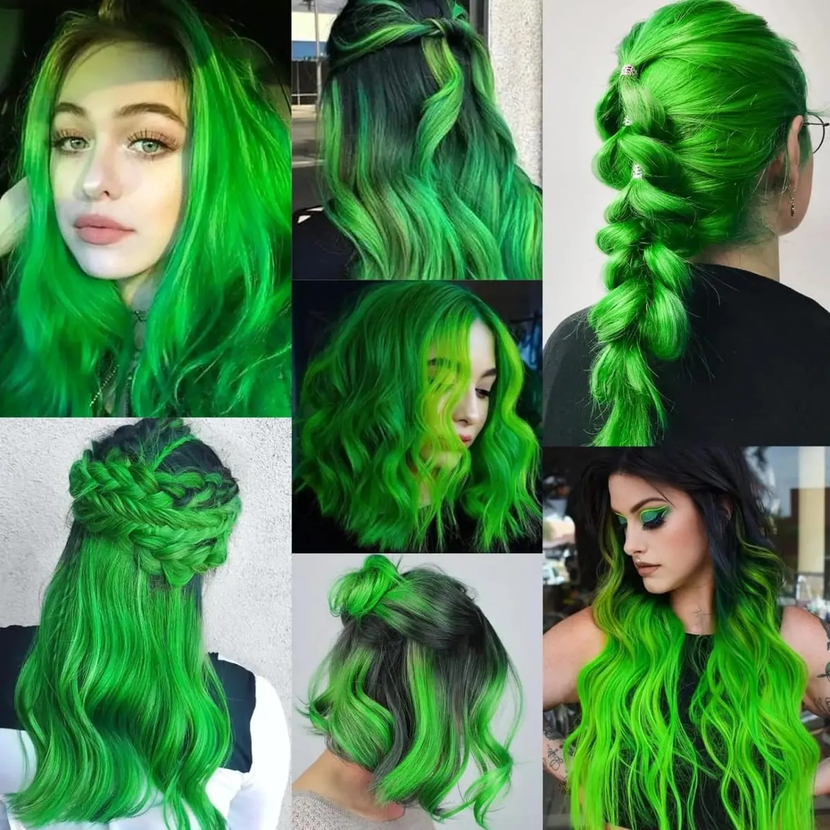 10 PCS Colored Hair Extensions Straight Hairpiece Multi-colors Party Highlights Clip in Synthetic for Women Girls Cosplay Gift — image 6