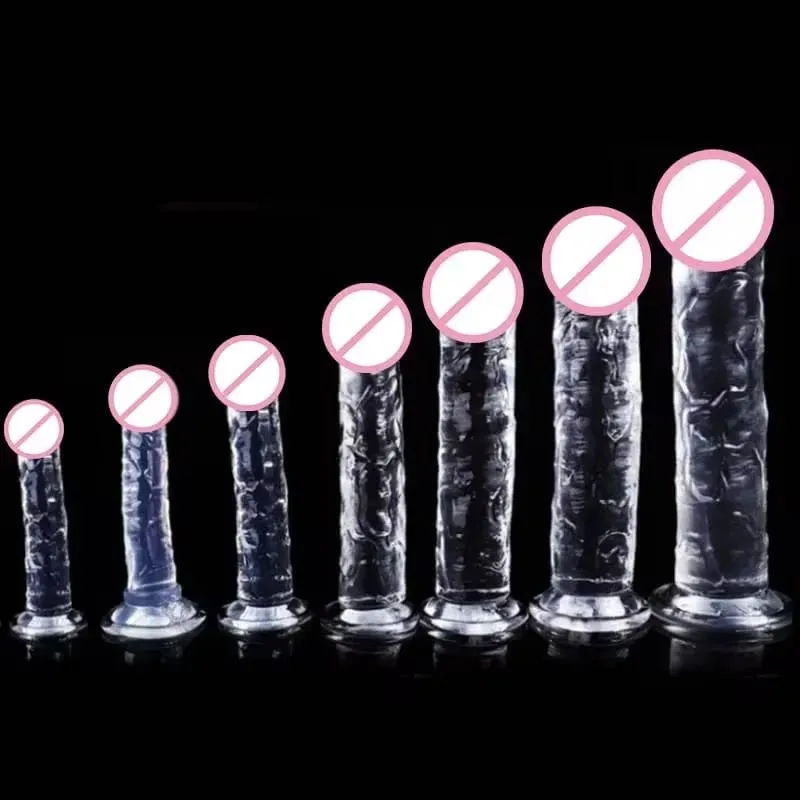 Realistic Dildo Jelly Penis Suction Cup Dildo Realistic Sex Toys For Lesbian Women Female Masturbator Big Dick Fake Dick — image 2
