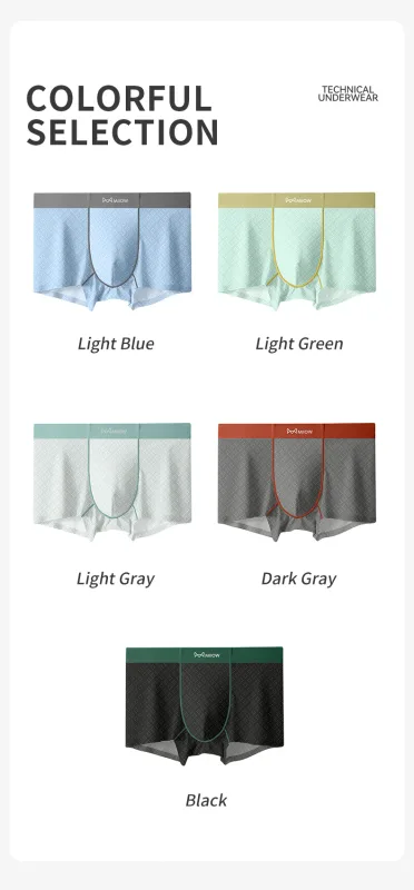 MiiOW 3Pcs Cool Ice Silk Men Underwear Boxers 7A Antibacterial Men's Panties Seamless Mesh Breathable Mens Underpants Man Boxers — image 19