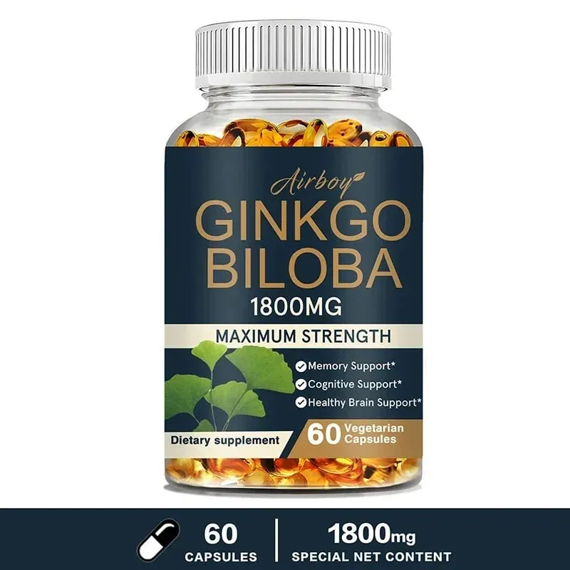 Ginkgo Biloba - Improves Concentration Memory and Learning Promotes Brain Health Improves Clarity