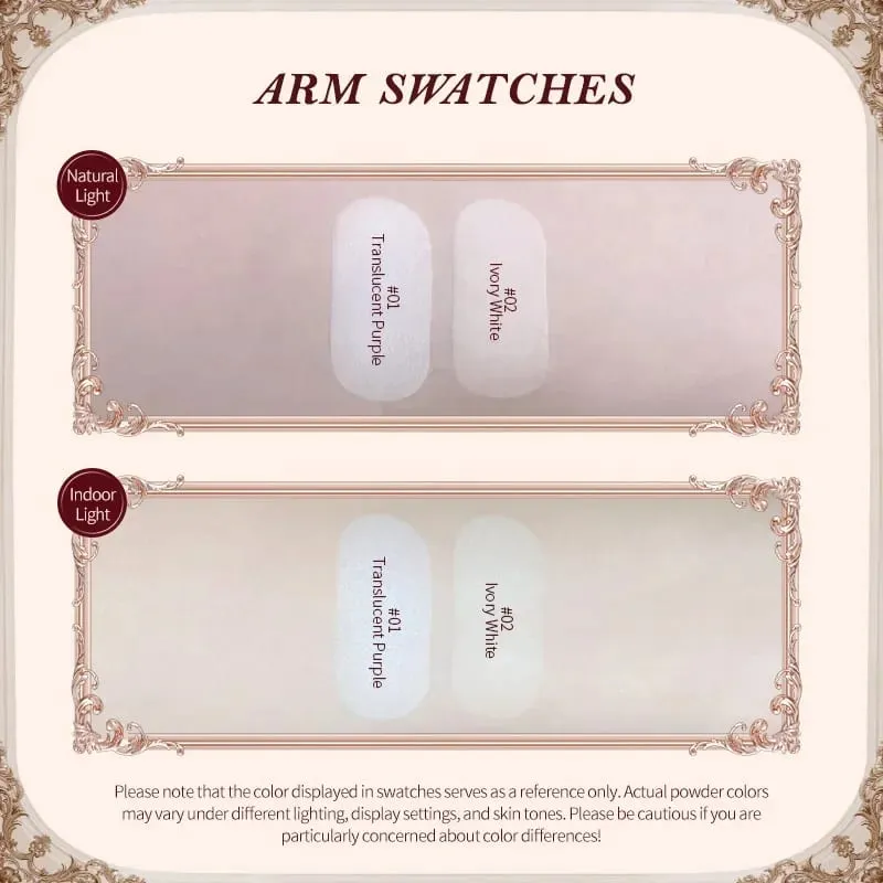 Flower Knows Sets Strawberry Cupid Full Coverage Foundation Powder Compact Powder Solid Perfume Hand Cream Gifts Set for Women